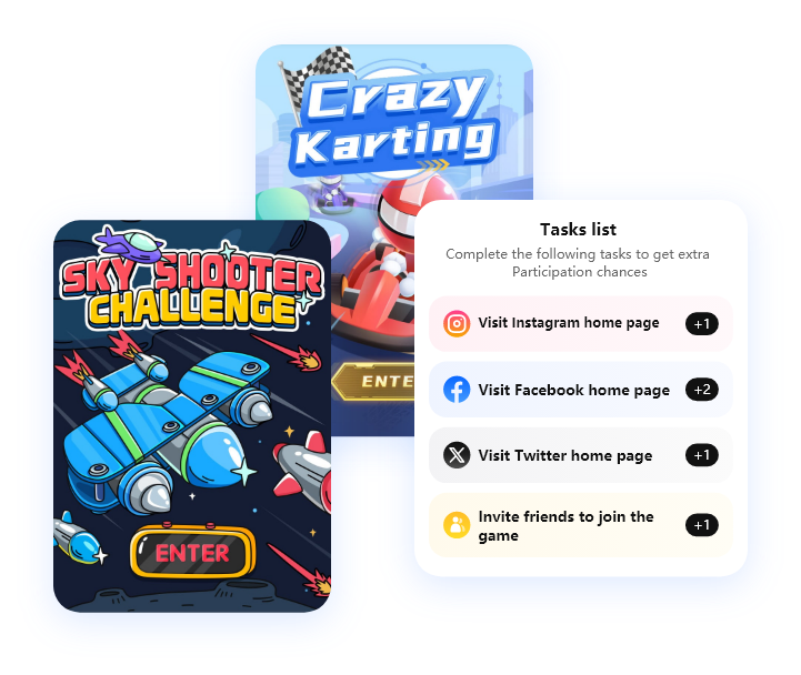 Illustration of a successful online contest